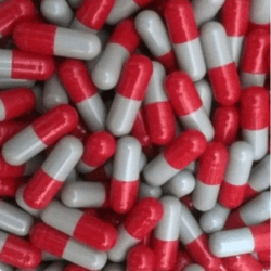 1000 Size 4 Vegetable Gelatin Red and Grey Empty Capsule Medicine Pill Drug