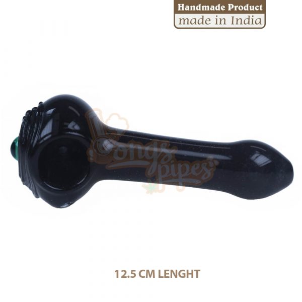 3G Peanut Glass Dry Pipe With Eye 12.5cm Size