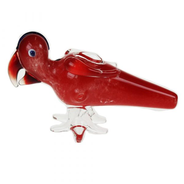 3G Red Parrot Glass Pipe