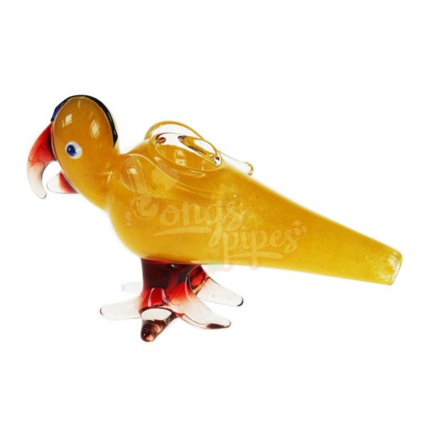 3G Yellow Parrot Glass Pipe