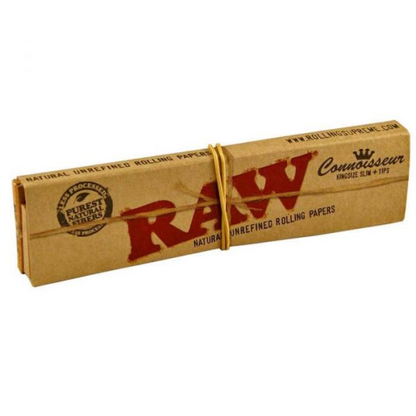 RAW Classic Rolling Papers Connoisseur King Size Slim + Filter Tips