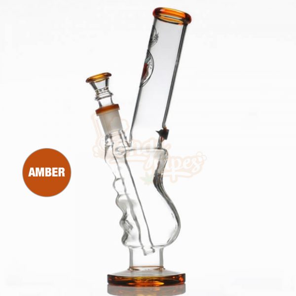 Agung Angry Bull Gripper Full Glass Bong 29cm Amber