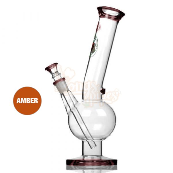 Agung Glass Slider Bubble Bong 31cm Amber