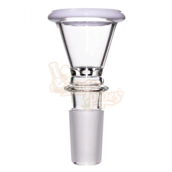 Agung Large Glass Cone 14mm White