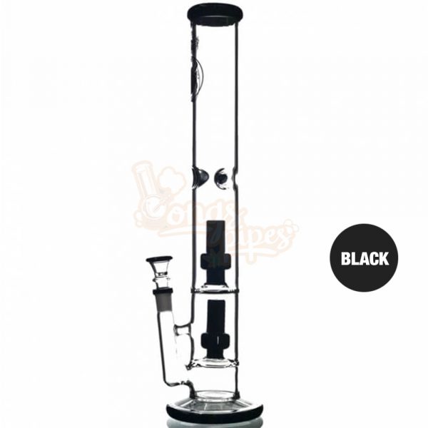 Agung Percolator Full Glass Bong 42cm Black