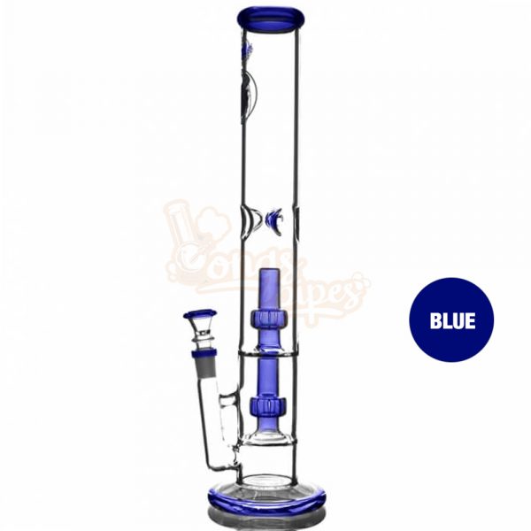 Agung Percolator Full Glass Bong 42cm Blue