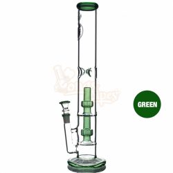 Agung Percolator Full Glass Bong 42cm Green
