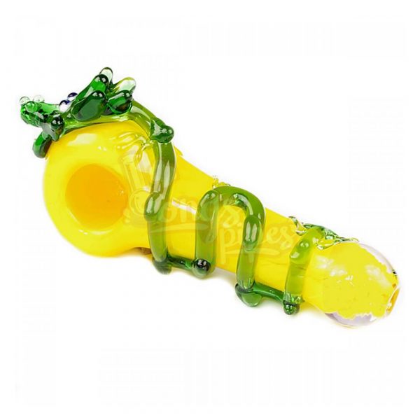 Agung Yellow Dragon Glass Pipe