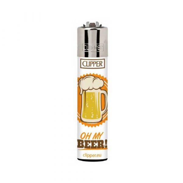 Clipper Refillable Gas Beer Large Orange