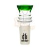Male Glass Herb Holder Cone Piece 19mm Green
