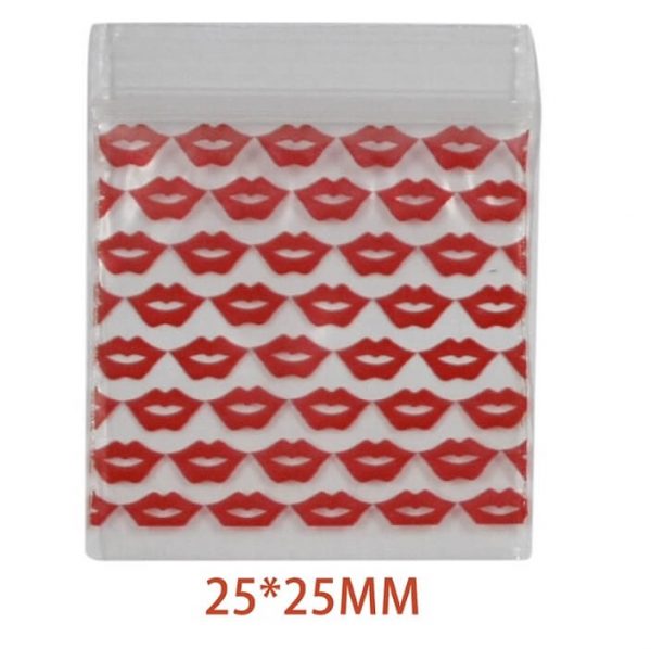 Red Lip Bag 25x25mm