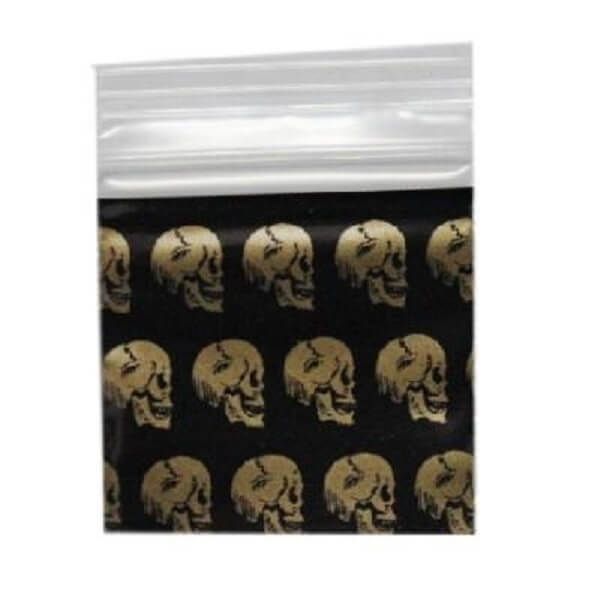 Gold Skull Bag 32x32mm