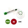 Pack 2X Sweet Puff Pipe with Green Rim and Balancer 8cm