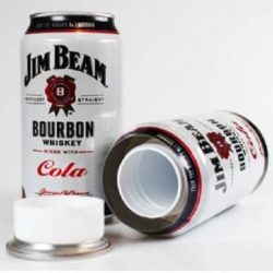 Diversion Safe Jim Beam Bourboun Whiskey Cola Premixed Can