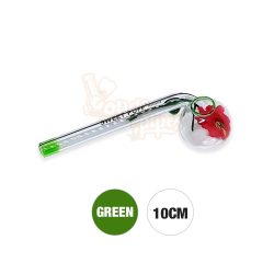 Sweet Puff Pipe with Green Rim and Balancer 10cm