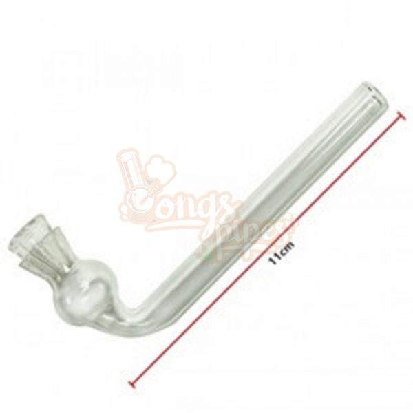Vaporiser Dry Glass Pipe With Glass Cone 11cm Size