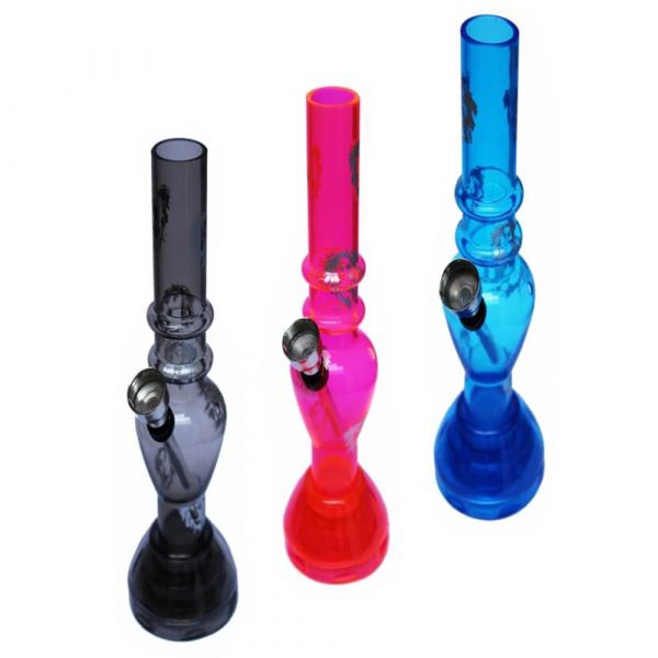 Acrylic Water Pipe With Built In Grinder 17cm