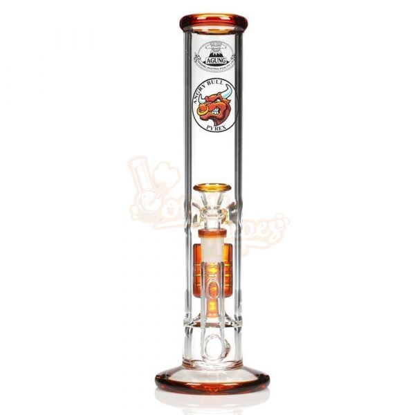 Agung Percolator Glass Bong 30cm Amber