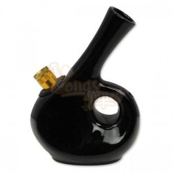 Black Aladdin Lamp Ceramic Bong 13cm