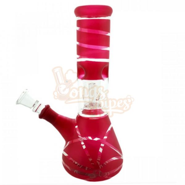 Classic Glass Dome perk Bong 20cm Red