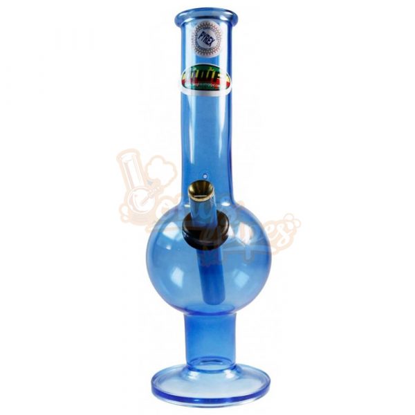 MWP Blue All Glass Bent Bubble 29.5cm