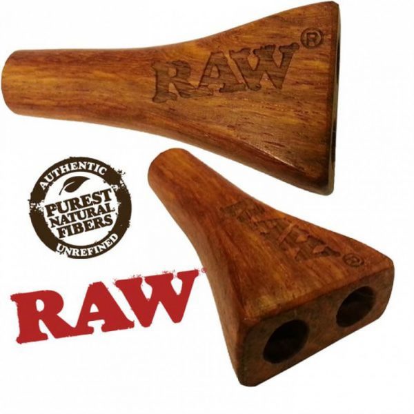Raw Double Barrel Wooden Cigarette Holder King Size