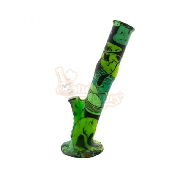 Vibrant Silicone Straight Bent Bong