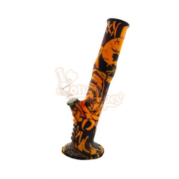 Vibrant Silicone Straight Bent Bong