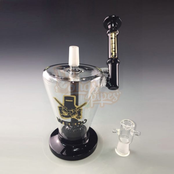 Weedo Outlaw Showerhead Perc Black and Gold 20cm