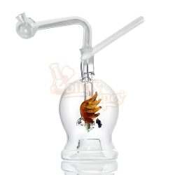 Mini Glass Water Pipe With Snake 11cm