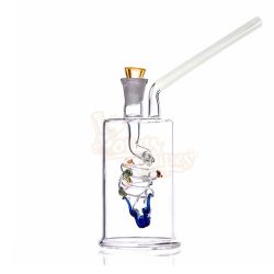 Mini Glass Water Pipe With Snake 11cm