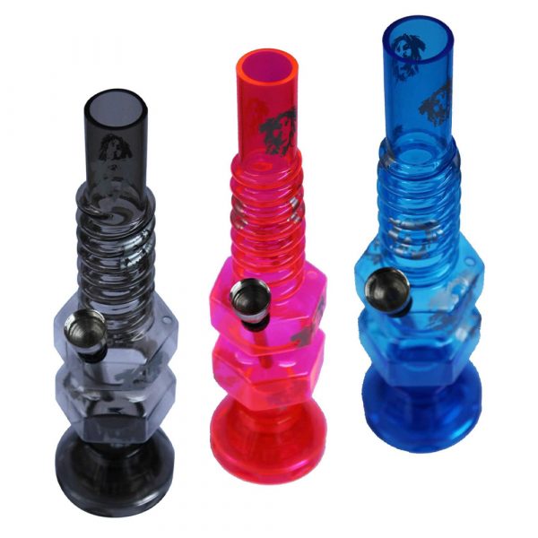 21cm Acrylic Water Pipe With Built In Grinder