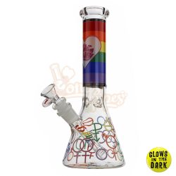 Glow In The Dark It’s a Good Day to be Gay Glass Bong 25cm