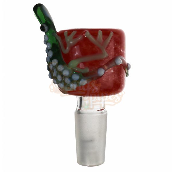 Colored Cone Piece with 3D Gecko Design 14mm Red