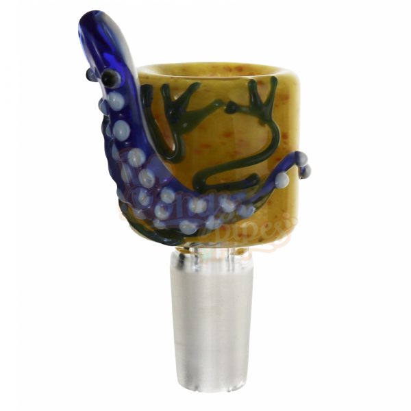 Colored Cone Piece with 3D Gecko Design 14mm Yellow