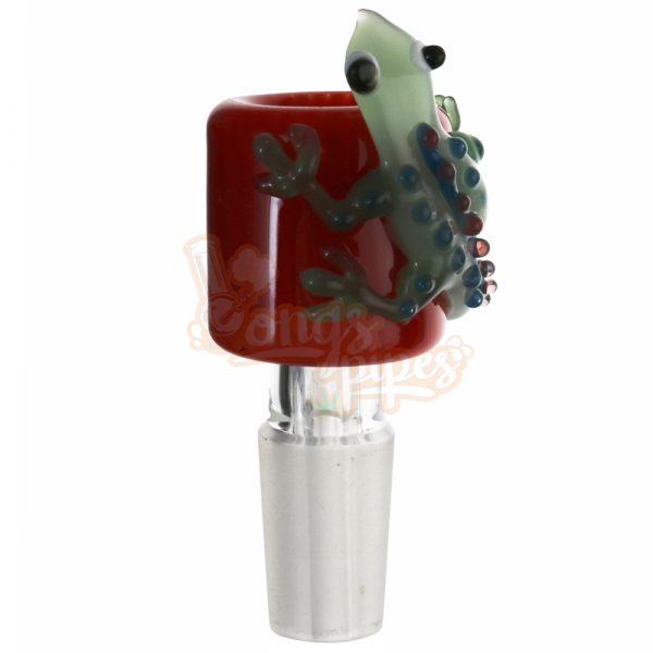 Colored Cone Piece with 3D Gekkonidae Design 14mm Red