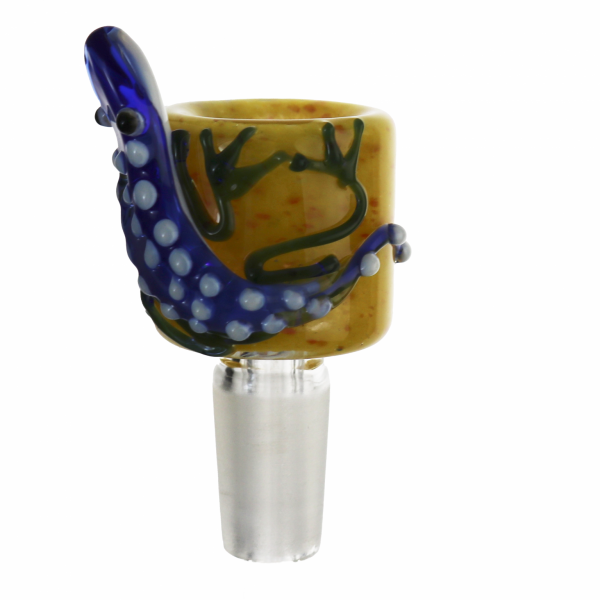Colored Cone Piece with 3D Gecko Design 14mm