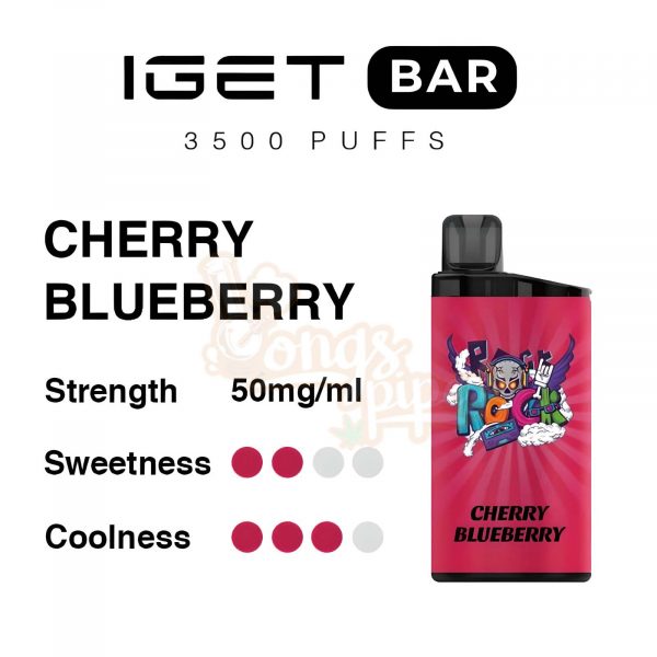 Cherry Blueberry IGET Bar 3500