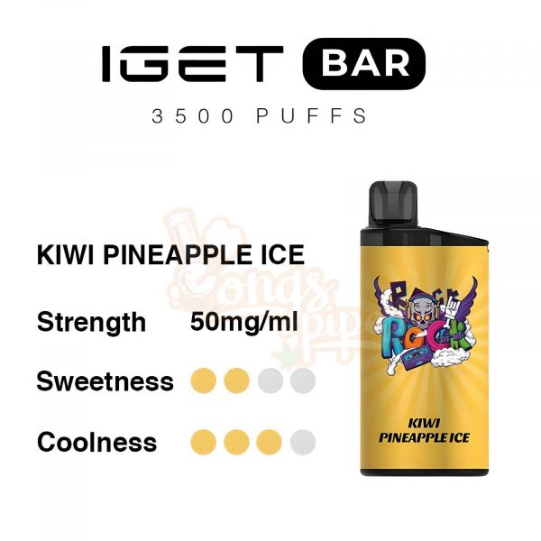Kiwi Pineapple Ice IGET Bar 3500