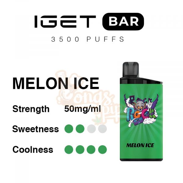 Melon Ice IGET Bar 3500