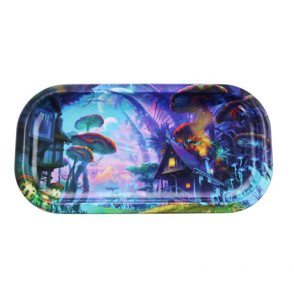 Mushroom Rolling Tray With 3D Lid