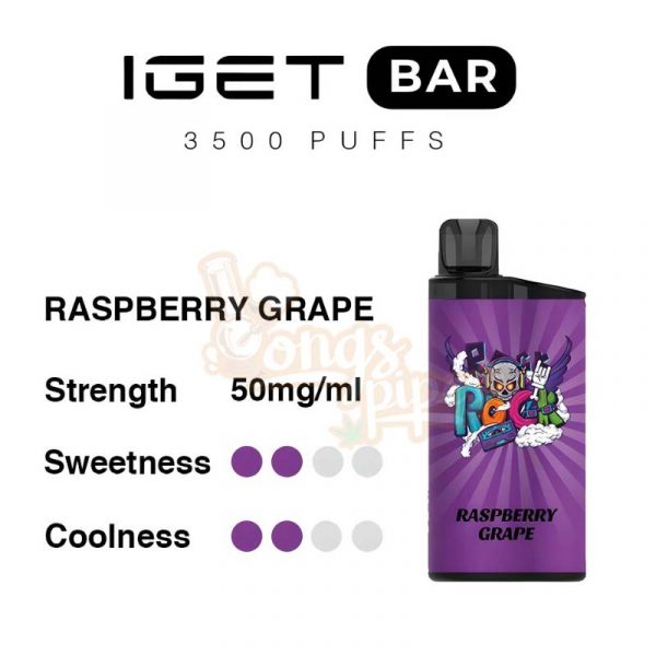 Raspberry Grape IGET Bar 3500