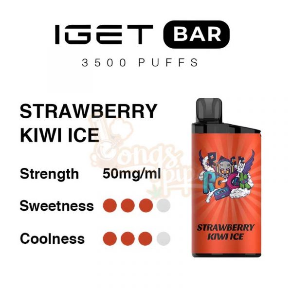 Strawberry Kiwi Ice IGET Bar 3500