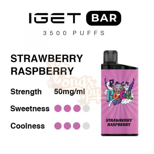 Strawberry Raspberry Iget Bar 3500