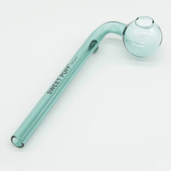 Sweet Puff Glass Pipe 14cm - Teal Balancer