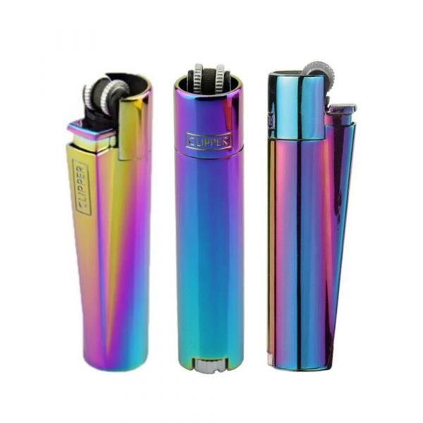 CLIPPER Lighter Icy With Silver Case