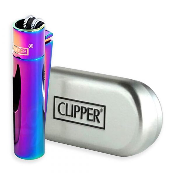 CLIPPER Lighter Icy With Silver Case