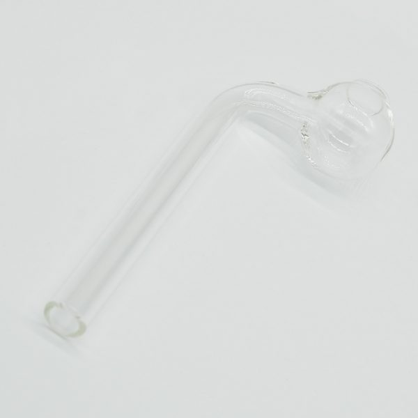 Curved Sweet Puff Glass Pipe 11cm - Coloured Balancer