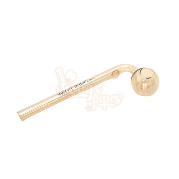 Gold Curved Sweet Puff Pipe 14cm