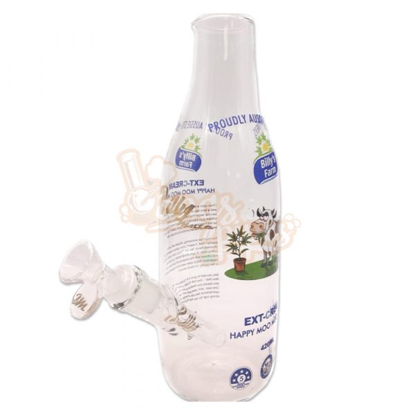 Moo Moo Happy Milk Bottle Bong 24cm